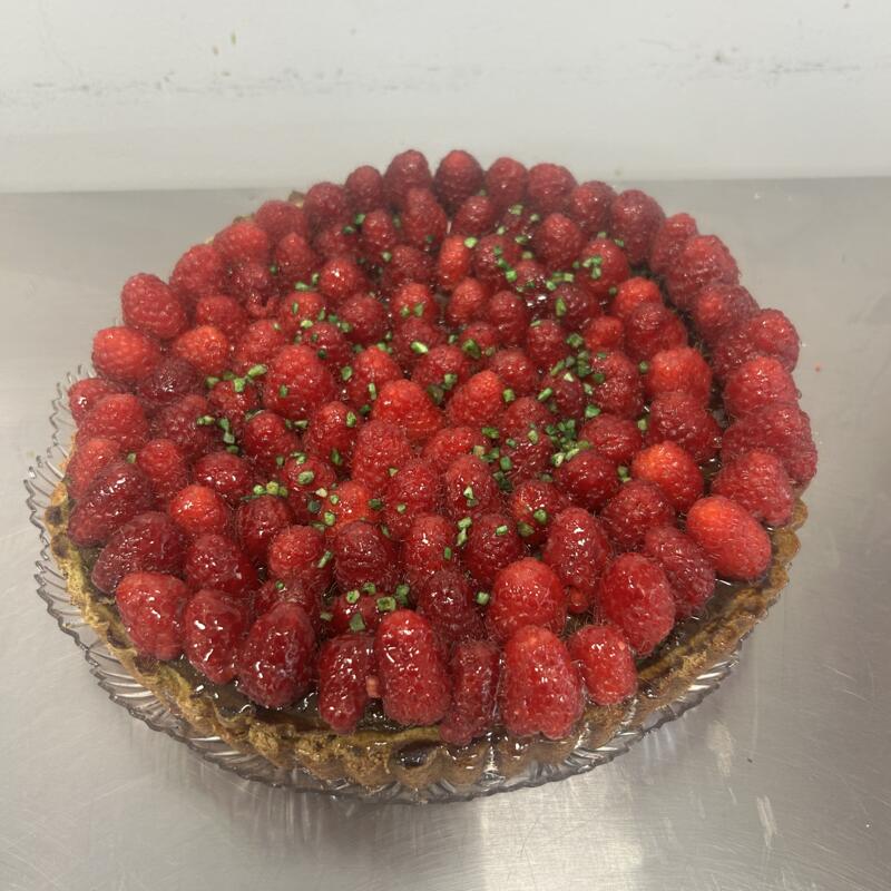 menu item 87 of 90, Raspberry Pistachio Tart