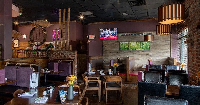 Cozy interior dining area