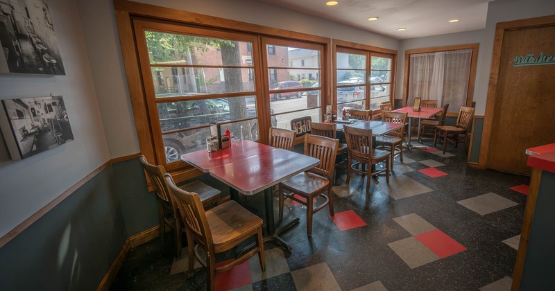 Interior, dining area