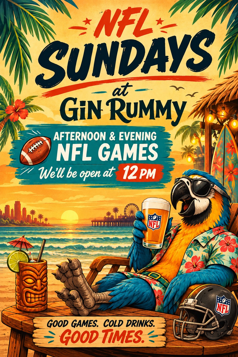 NFL Sundays at Gin Rummy!! event photo