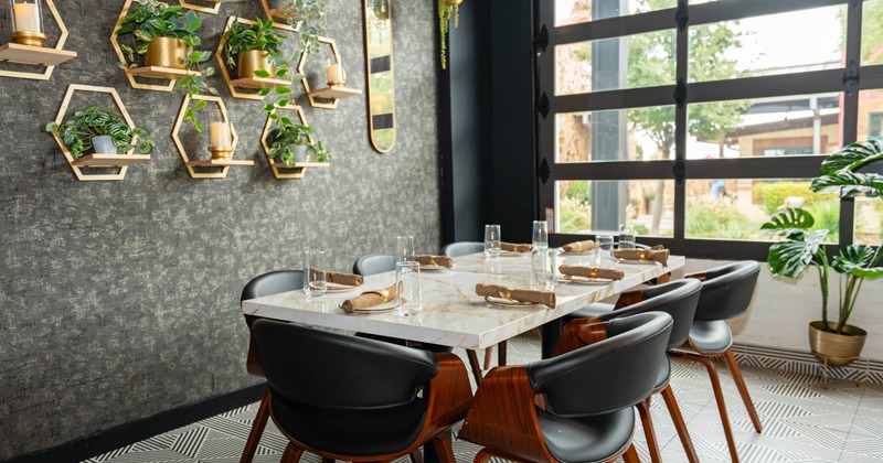 Interior, dining space