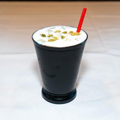 Cup of Punjabi Lassi, Indian yogurt drink