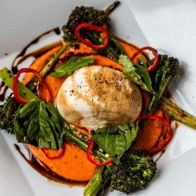 Burrata with Ciabatta.