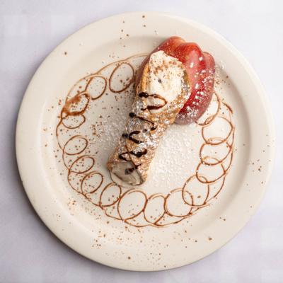 Cannoli dessert.