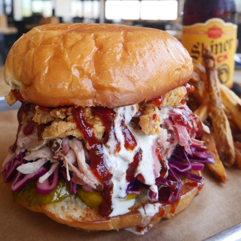 menu item 14 of 35, Crispy Pulled Pork Sandwich