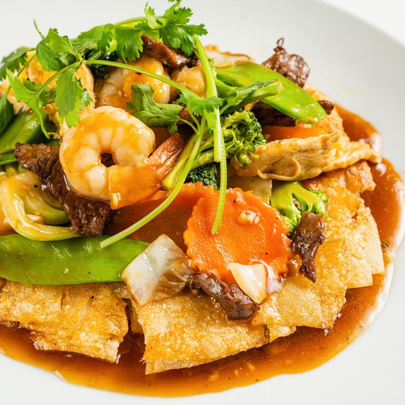 Combination Pan Fried Rice Noodles photo