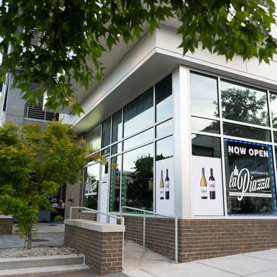 The exterior of the restaurant.