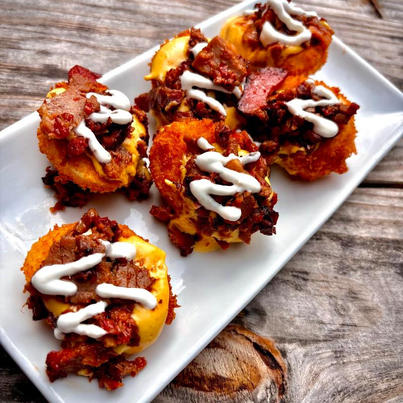 Fried Brisket Deviled Eggs photo