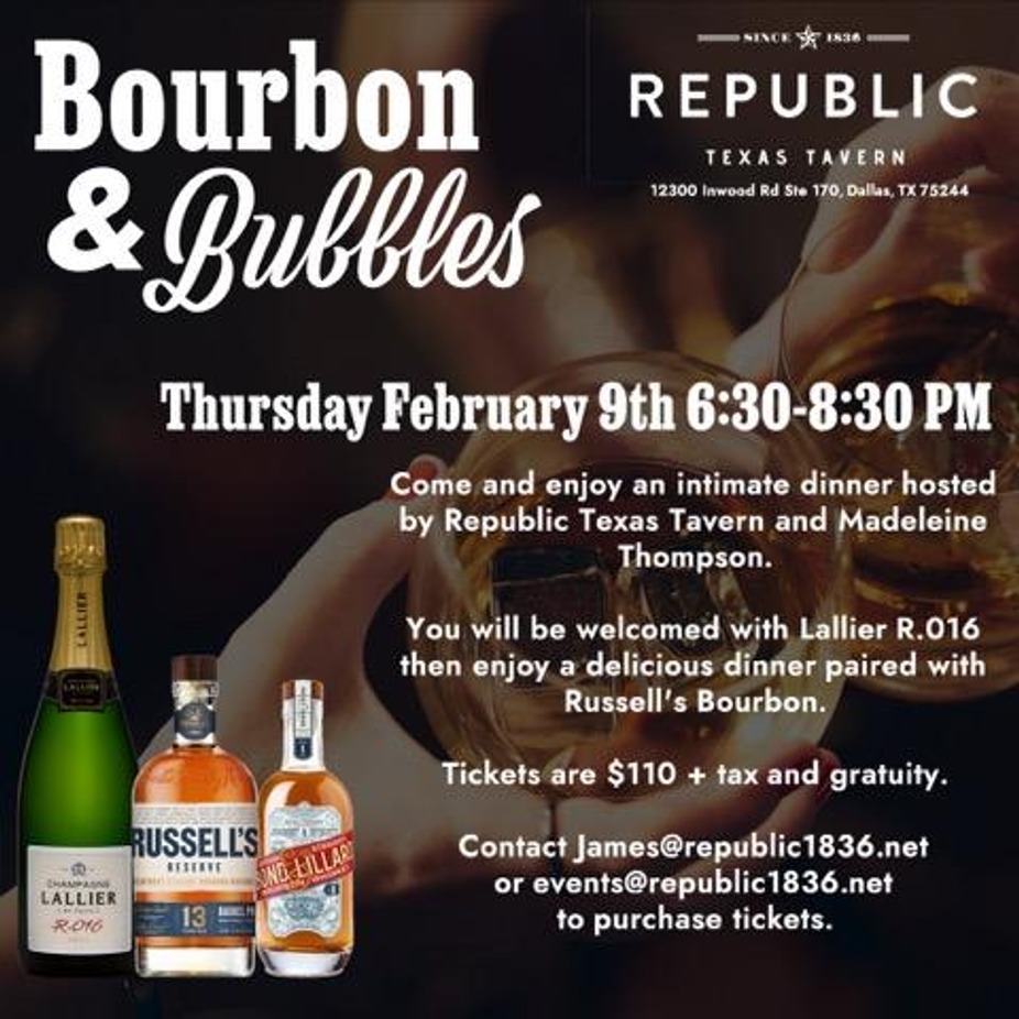 Russell's Bourbon and Bubbles Dinner event photo