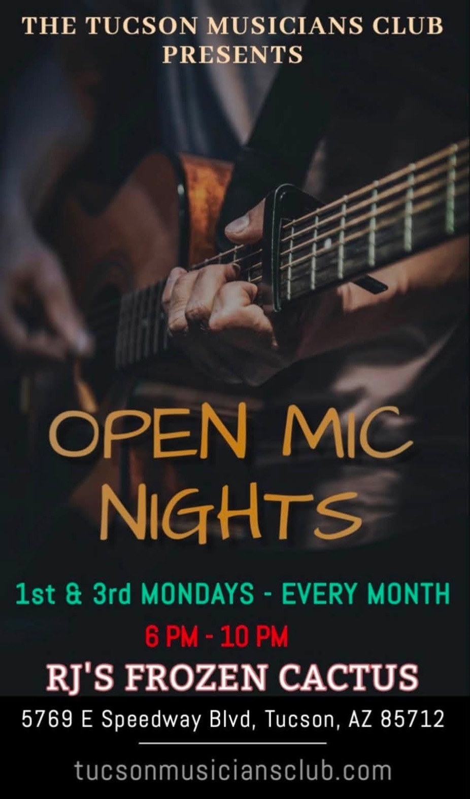 tucson musicians club  open mic night event photo