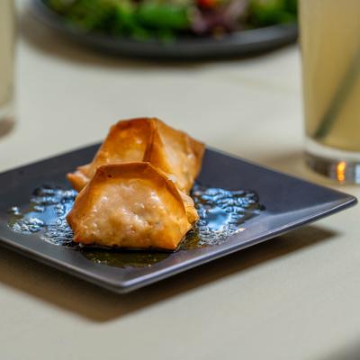 Lobster, Shrimp, Goat Cheese Purses