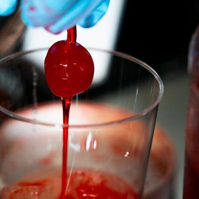 Cocktail drink preparation.