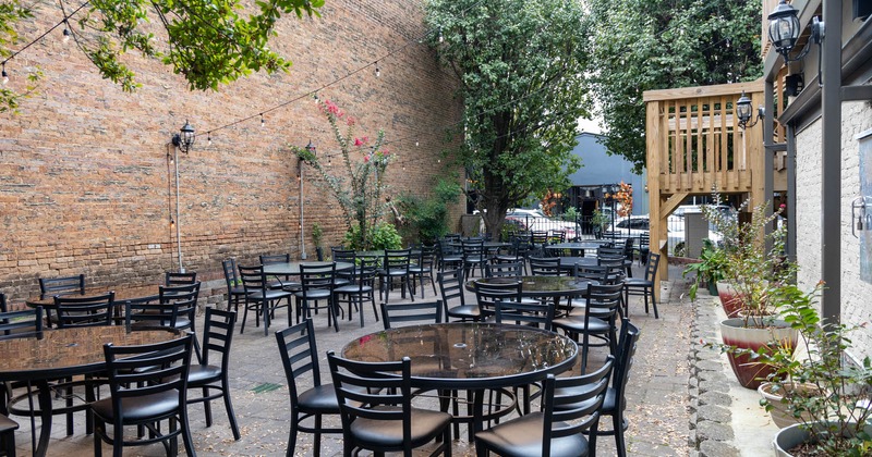 Exterior, seating area