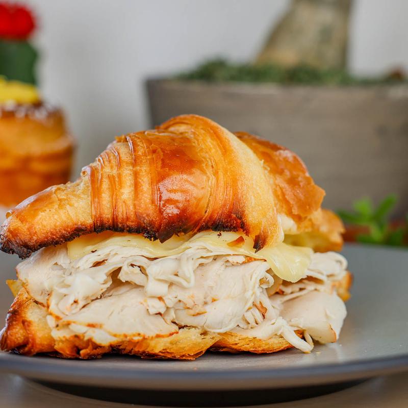 Turkey or Ham and Cheese Croissant photo