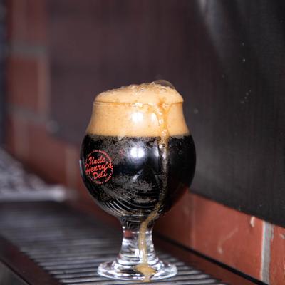 Dark beer in a glass