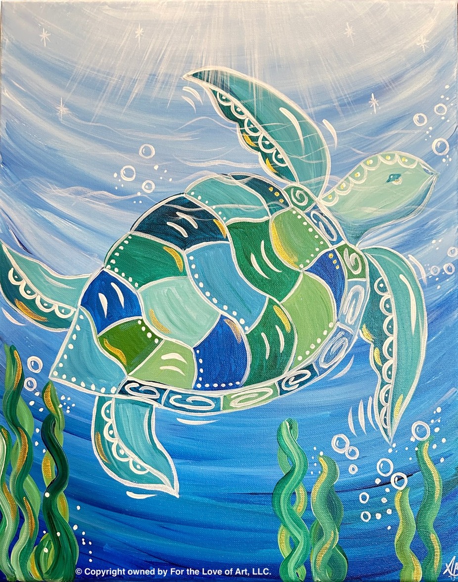 Paint & Sip: Boho Sea Turtle event photo