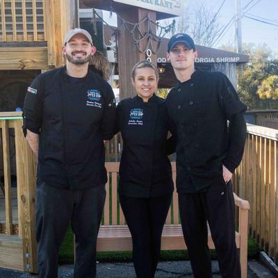 Staff members, group shot.