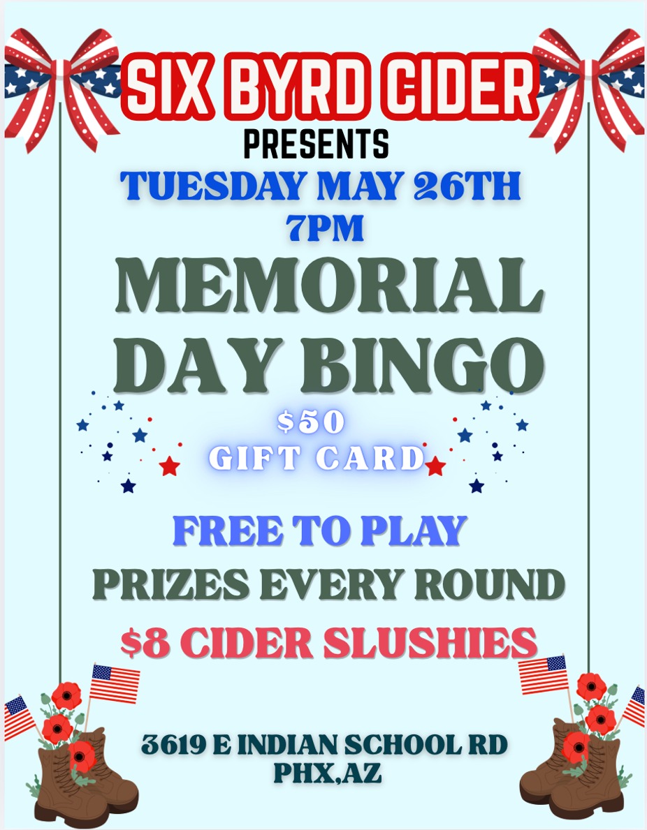 Arcadia: 🇺🇸🍎 MEMORIAL DAY BINGO 🎉 event photo 6