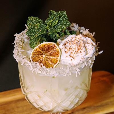 Coconut cocktail.