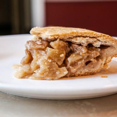 Apple pie slice.