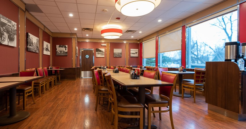 Interior space, dining area