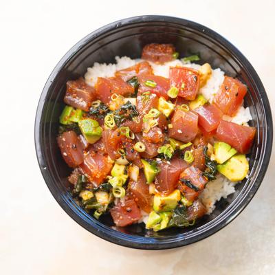 Tuna poke bowl.