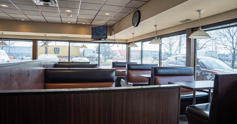 Interior, booth area