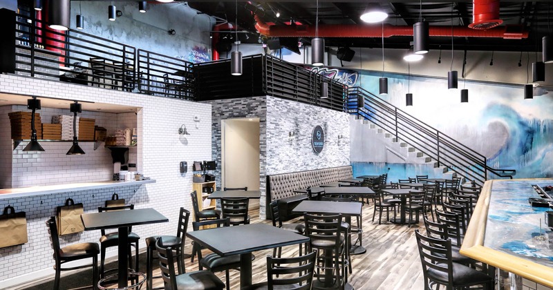 Interior, seating area downstairs