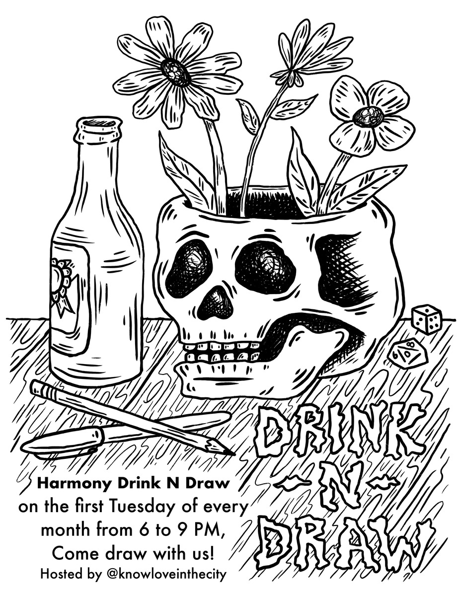 Drink n Draw event photo