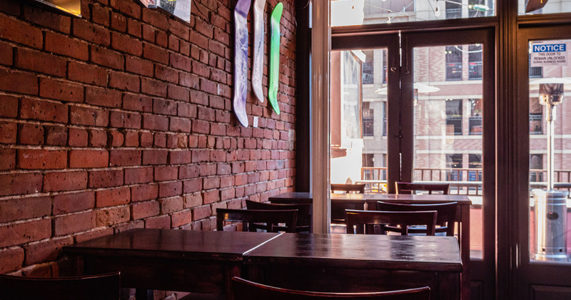 Interior, tables by the window