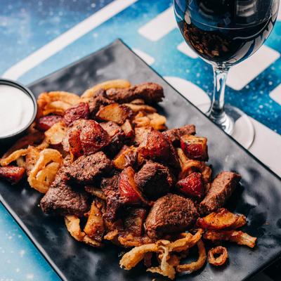 Steak bites.