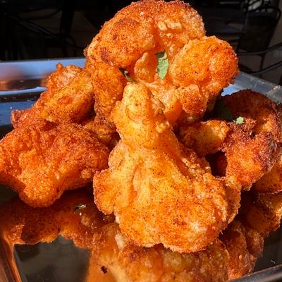 Crispy Buffalo Cauliflower.
