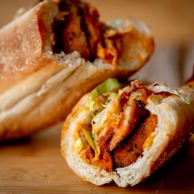 Buffalo chickn sandwich.