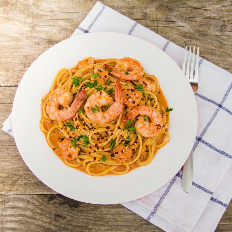 Spicy Linguini & Shrimps photo