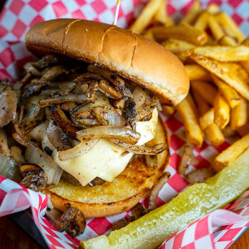 Mushroom Swiss Burger photo