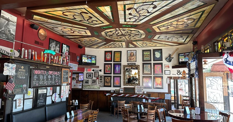 Interior seating area ready for guests