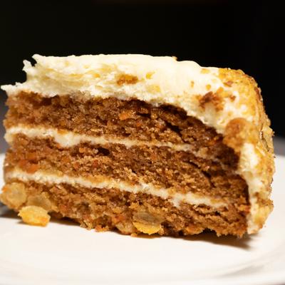 Slice of Carrot Cake.