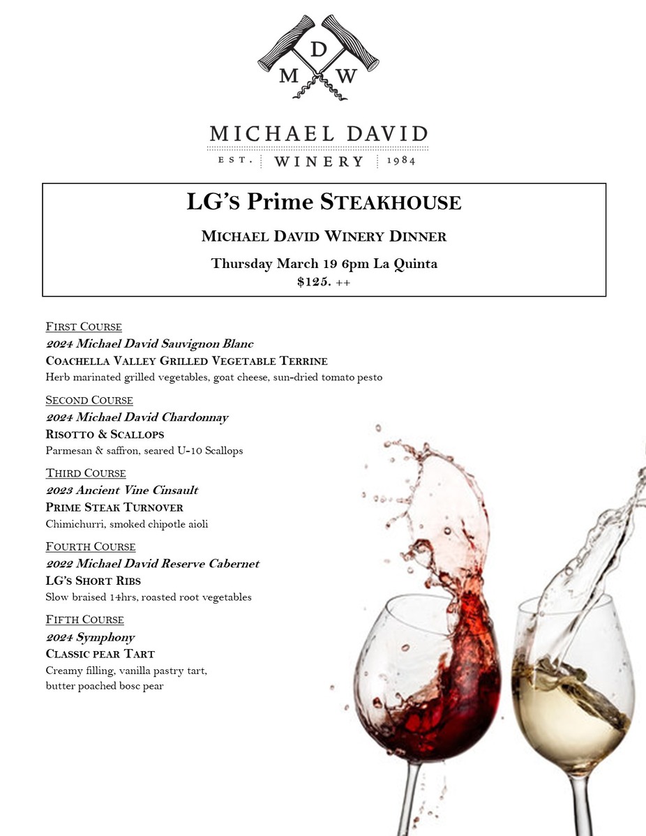 Michael David Wine Dinner event photo