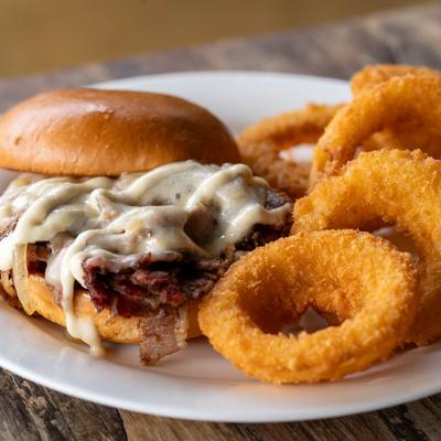 Brisket Onion rings.