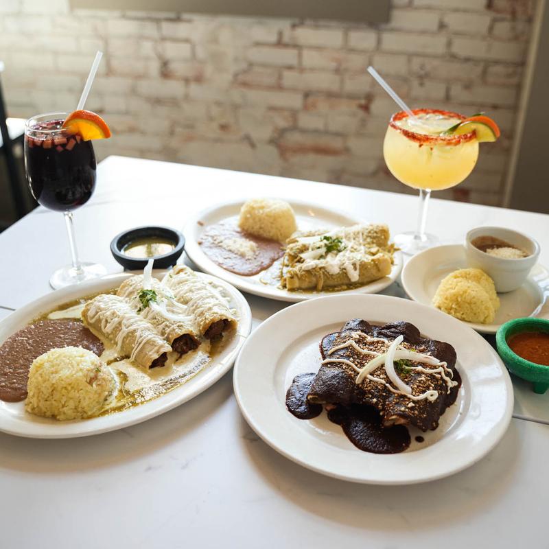 Salmon Mole Enchiladas photo