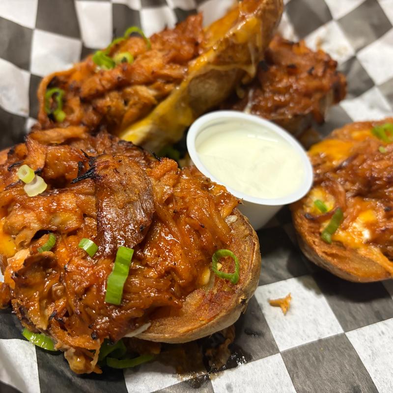 Pulled Pork Potato Skins photo