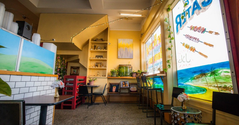 Interior of the cozy restaurant