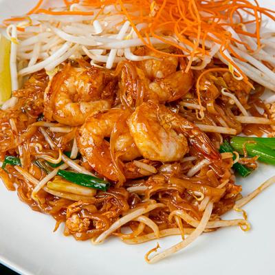 Pad Thai with shrimp.