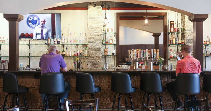 Interior, dining and bar area