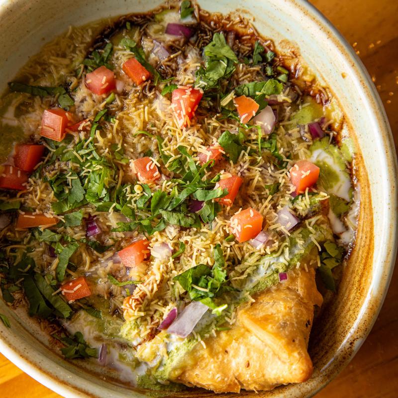 Samosa Chaat (V, G) photo