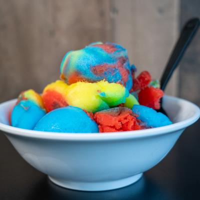 Superman ice cream dessert.