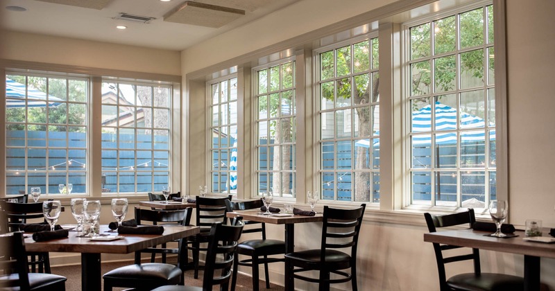 Interior, set dining area