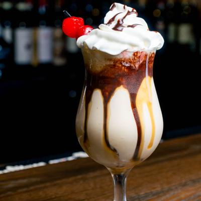 Hazelnut cream cocktail.