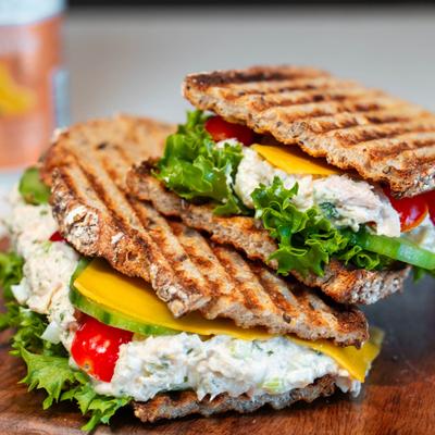 Deluxe albacore tuna sandwich.