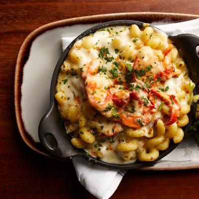 Mac and Cheese, top view.